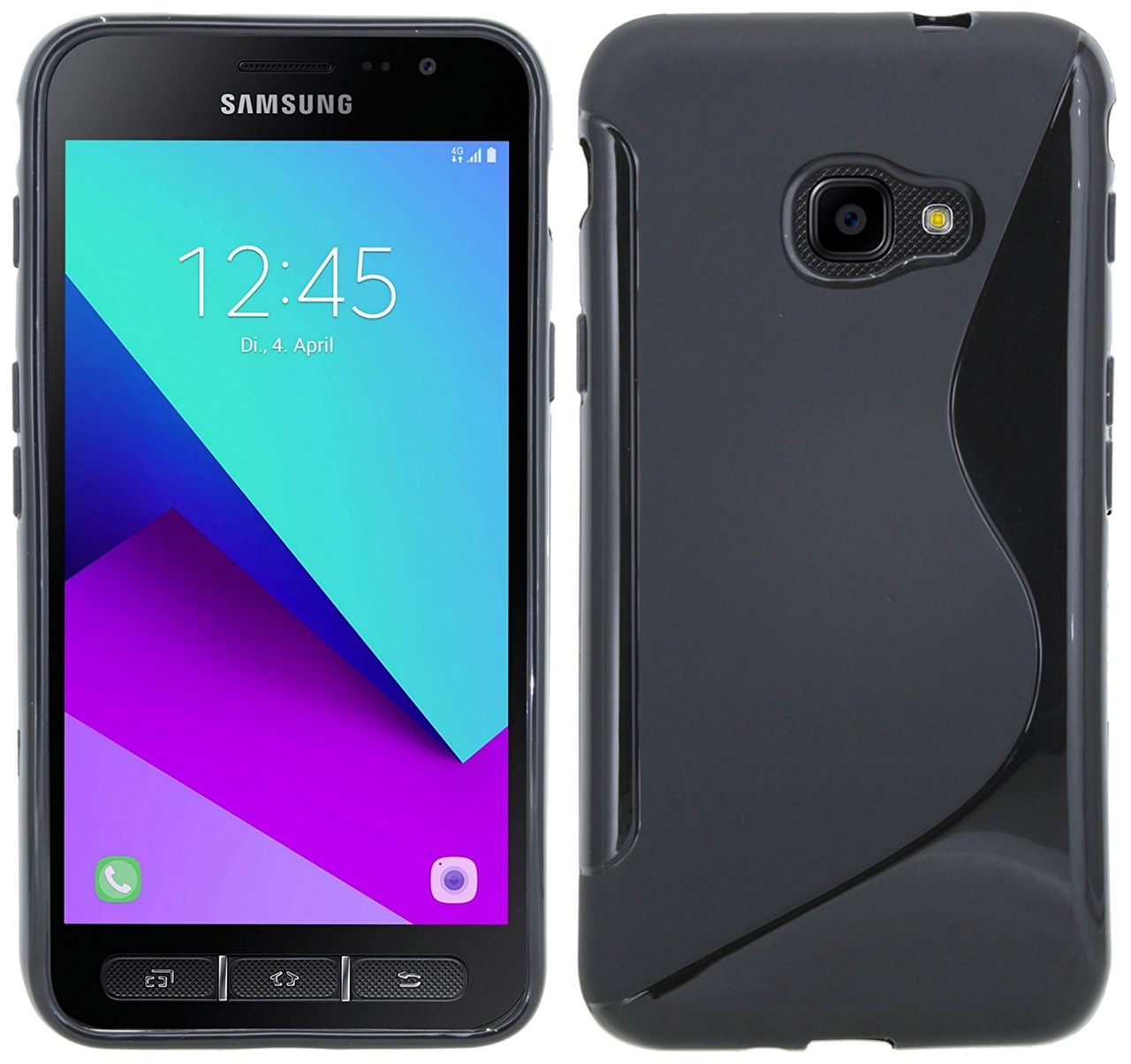 onstabiel media kraai Samsung Galaxy Xcover 4s Zwart S-line TPU siliconen case hoesje -  Telecomhuis.nl